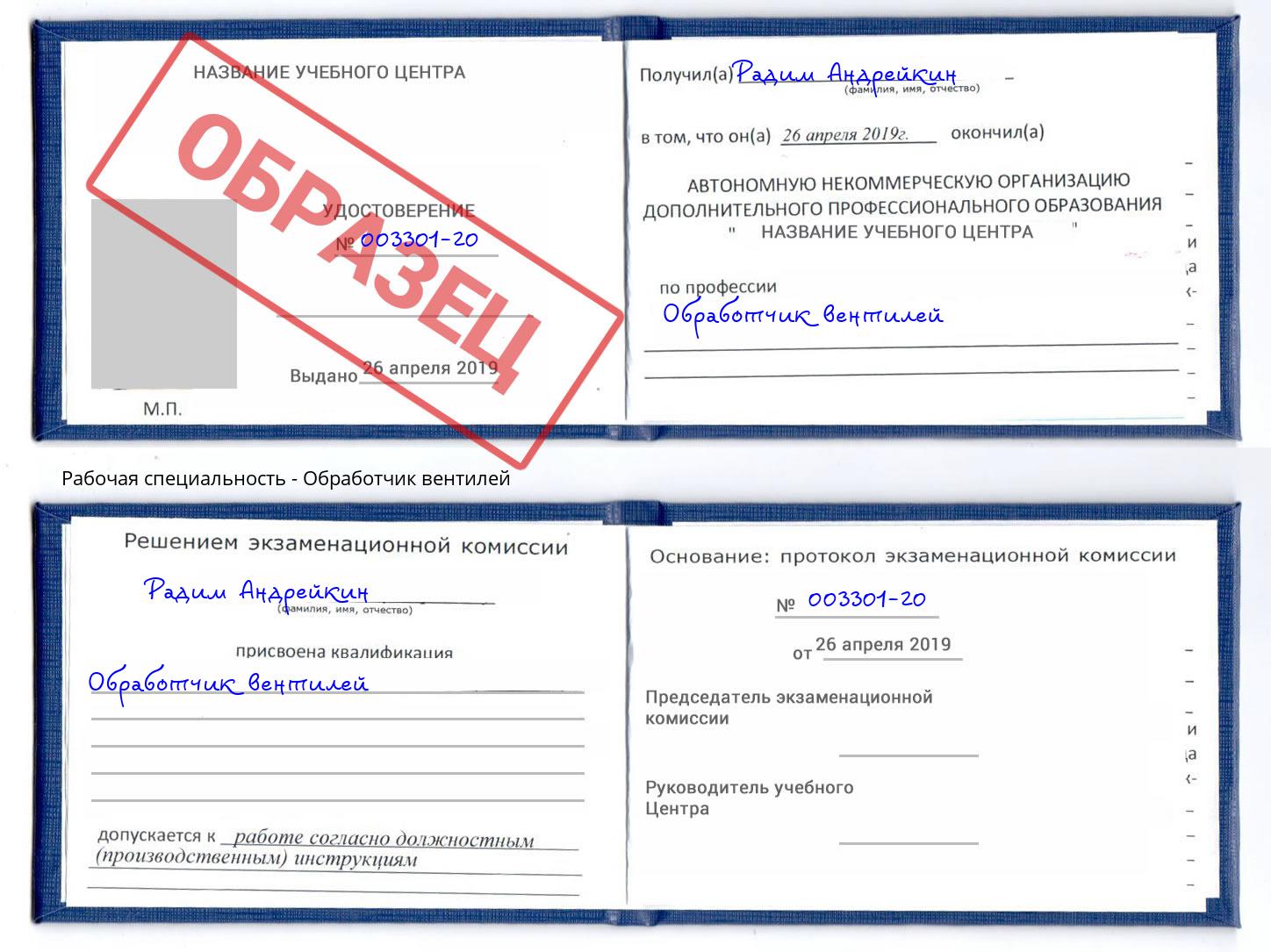 Обработчик вентилей Петропавловск-Камчатский