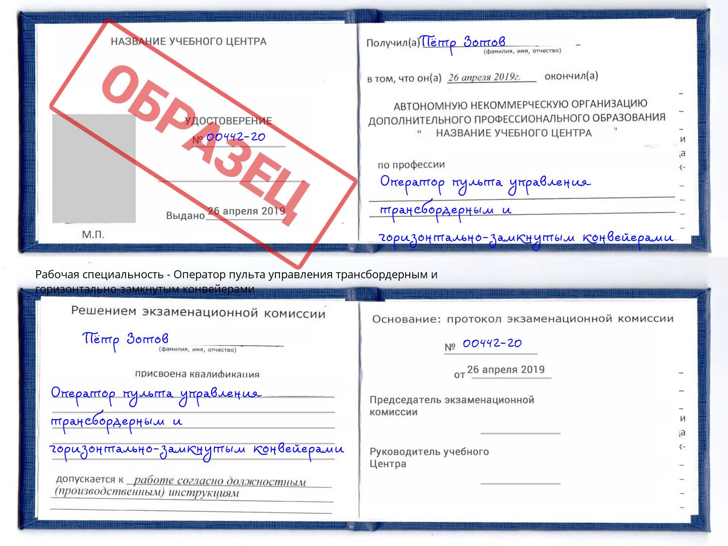 Оператор пульта управления трансбордерным и горизонтально-замкнутым конвейерами Петропавловск-Камчатский